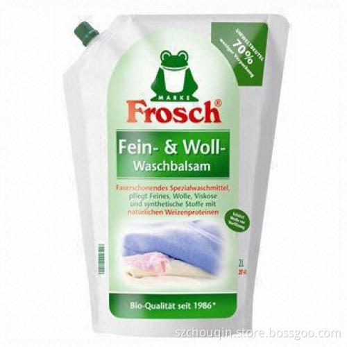 Plastic Laundry Detergent Spout Pouch, Full Colors Printing and Different Style
